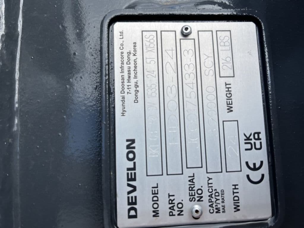 Image of Develon Excavator Bucket Image 1