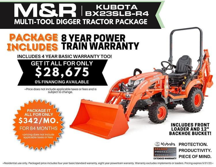 Kubota BX23S Equipment Image0