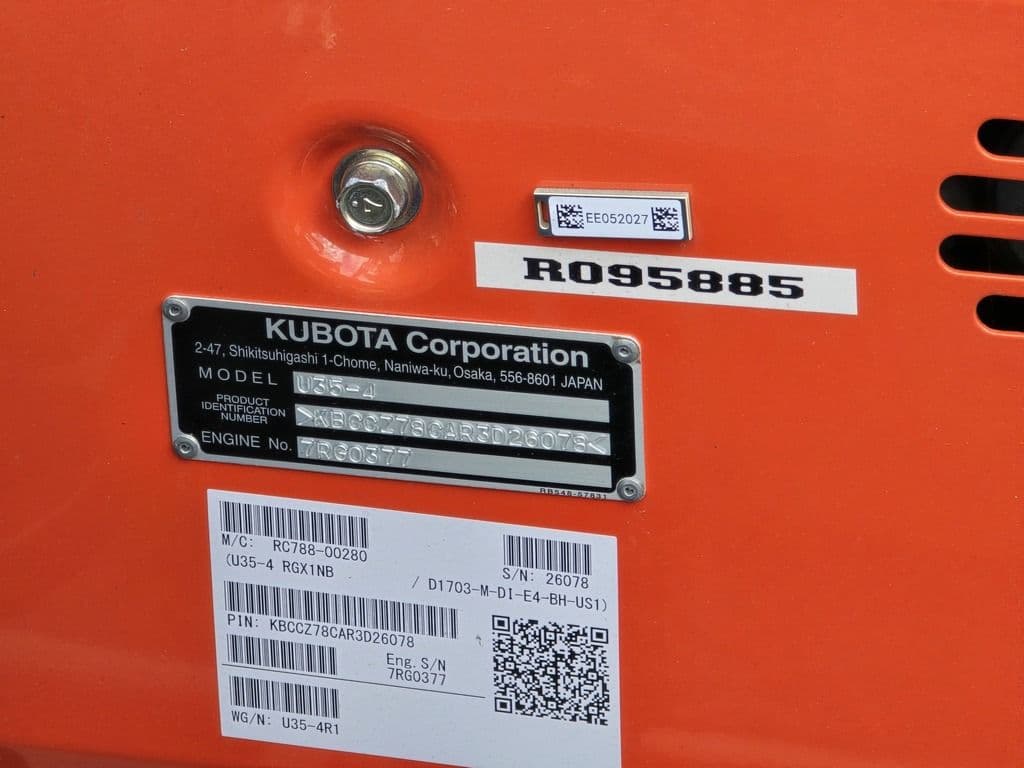 Image of Kubota U35-4 Image 1