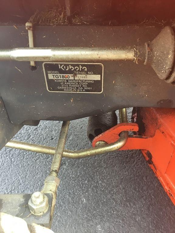 Image of Kubota TG1860 equipment image 4