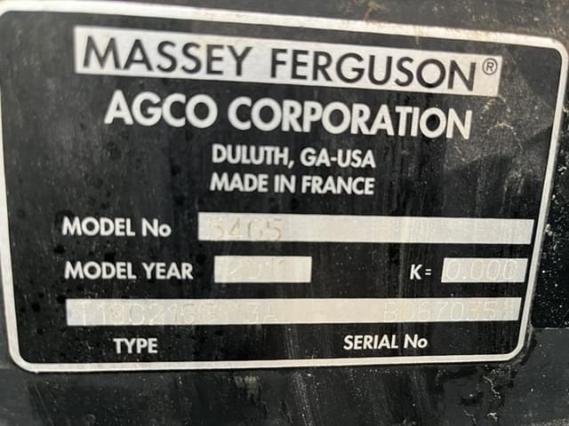 Image of Massey Ferguson 5465 equipment image 4