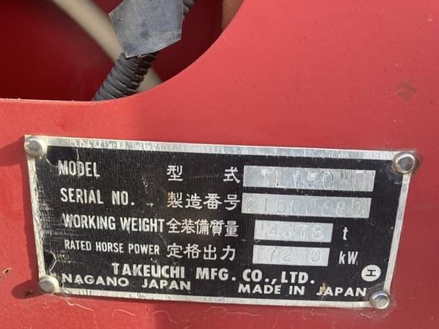 Image of Takeuchi TL150 equipment image 4