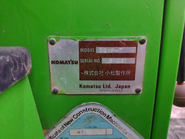 Image of Komatsu D21P equipment image 4