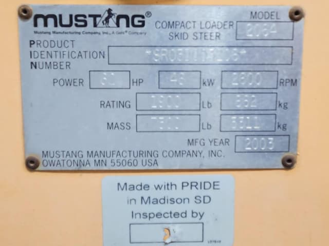 Image of Mustang 2064 equipment image 4