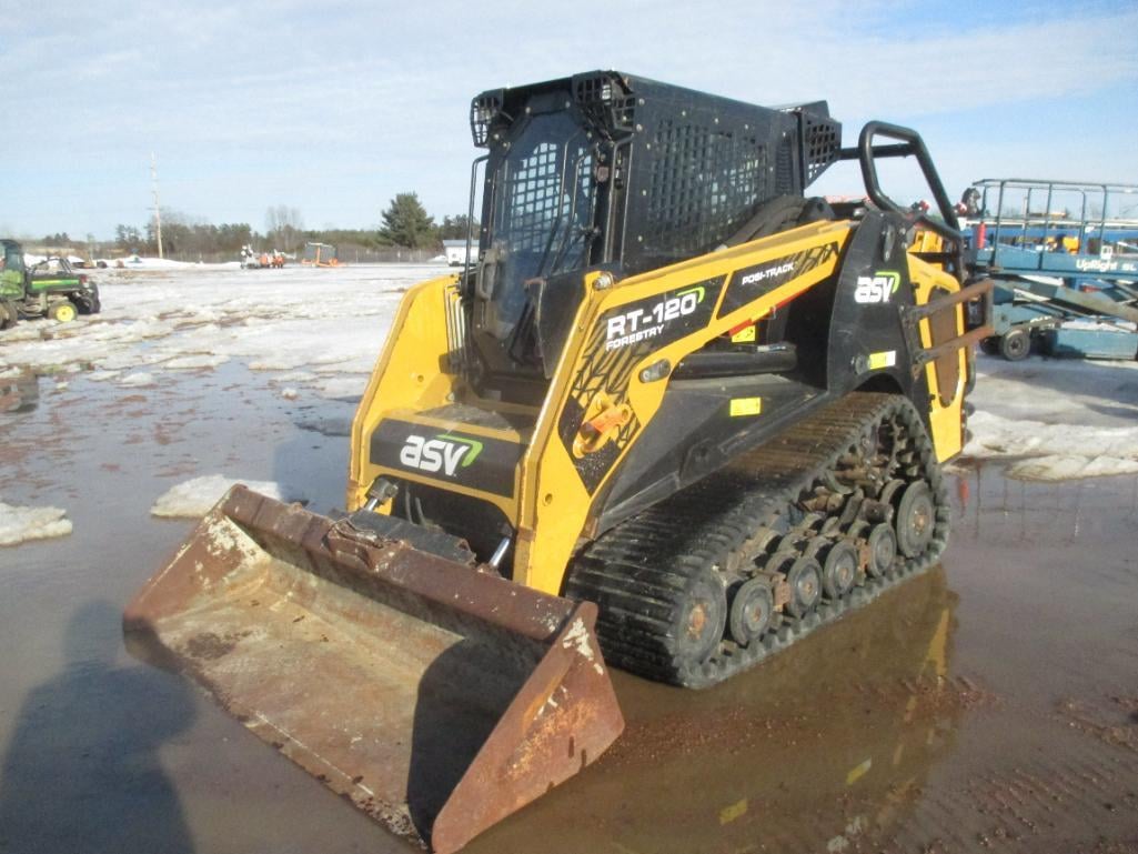 SOLD - 2018 ASV Posi-Track RT-120F Forestry Tracked Skidsteer, PIN ...
