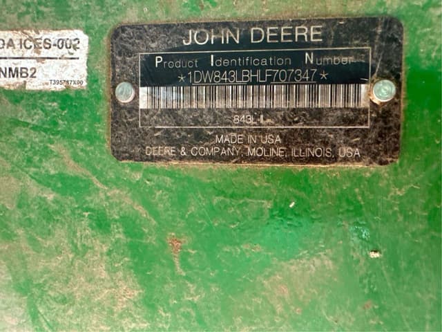 Image of John Deere 843L equipment image 1