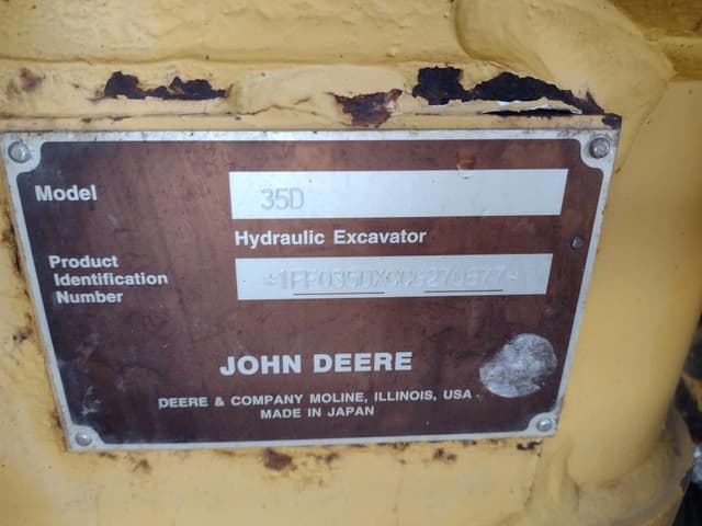 Image of John Deere 35D equipment image 4