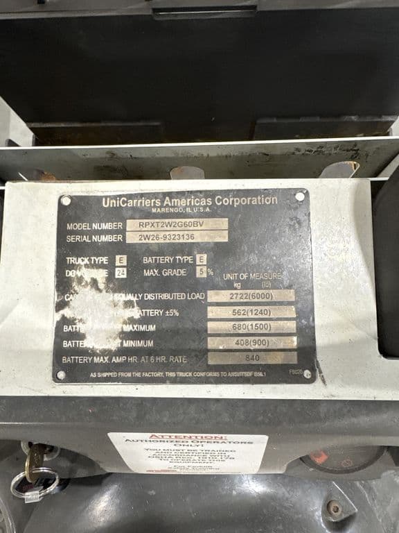 Image of Unicarriers RPX60B Image 1