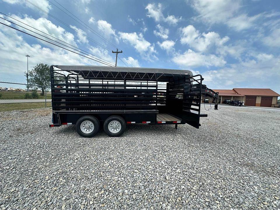 Image of Delco Gooseneck Cattle Trailer  Primary image