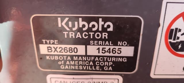 Image of Kubota BX2680 equipment image 4