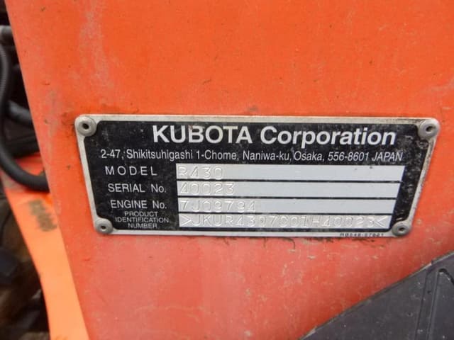 Image of Kubota R430 equipment image 4