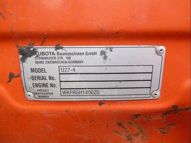 Image of Kubota U27-4 equipment image 4