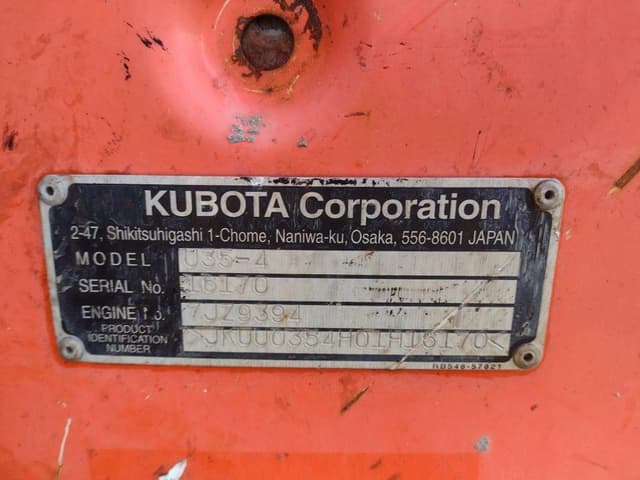 Image of Kubota U35-4R1 equipment image 4