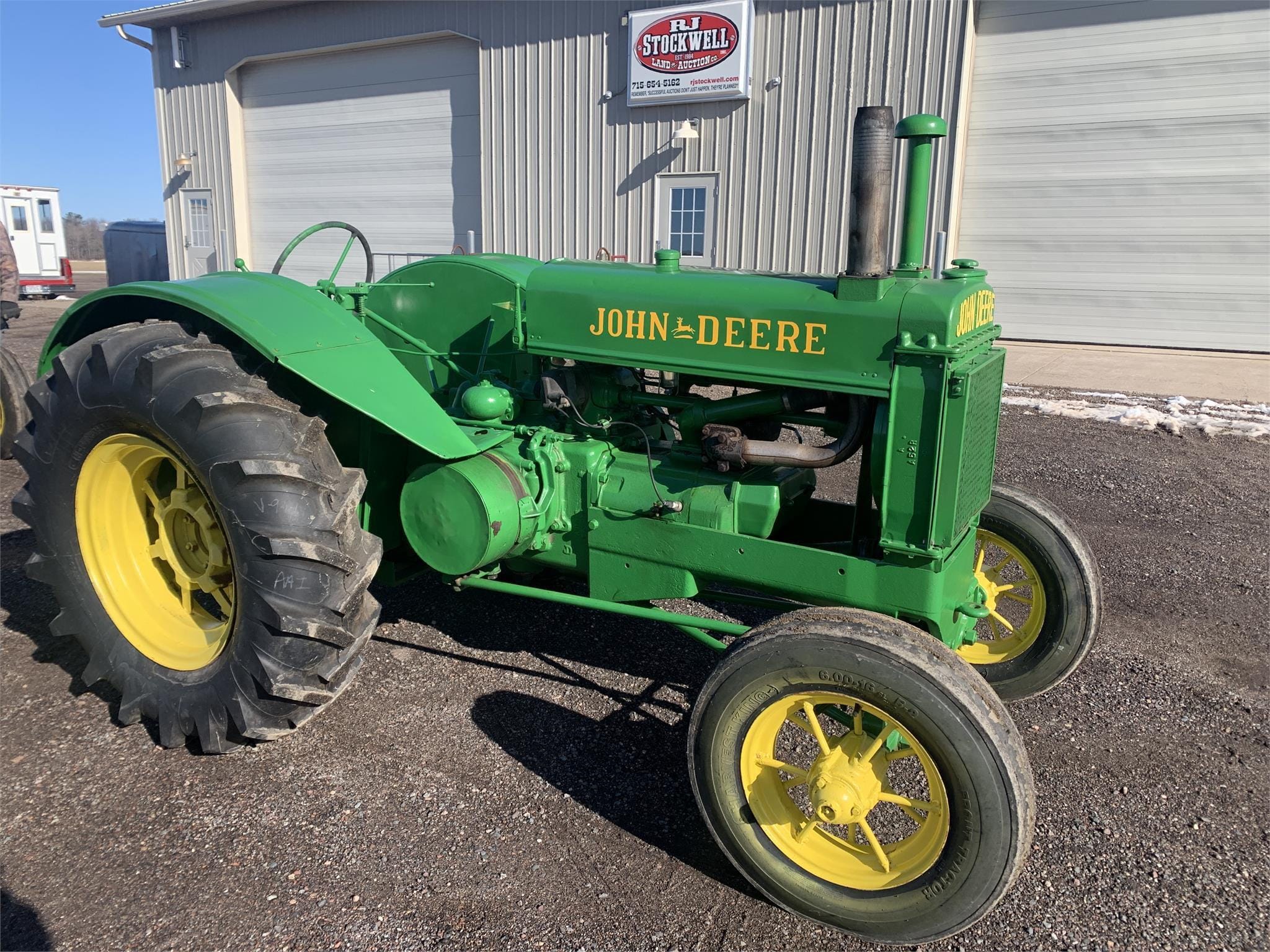 SOLD - 1937 John Deere AR Lot No. 5762 Tractors with 30 HP