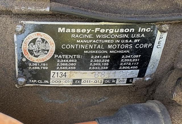 Image of Massey Ferguson TO-35 equipment image 2