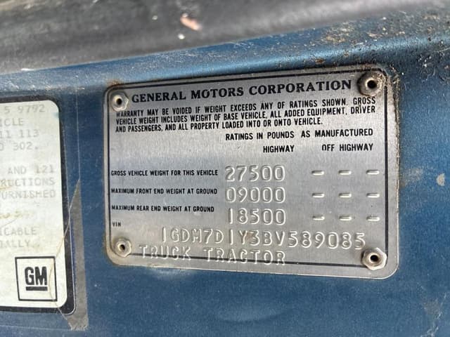 Image of GMC 7000 equipment image 1