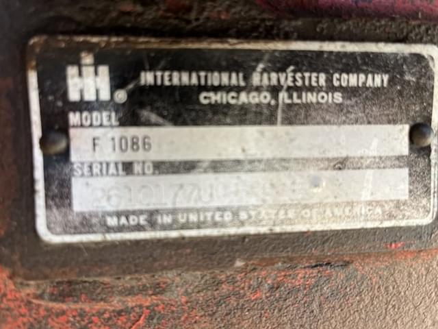 Image of International Harvester 1086 equipment image 4