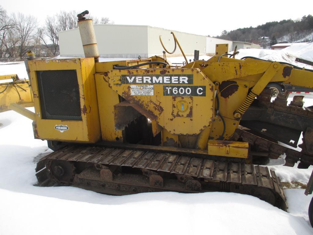 SOLD - 1976 Vermeer T600 C Tile Trencher ONE OWNER Construction