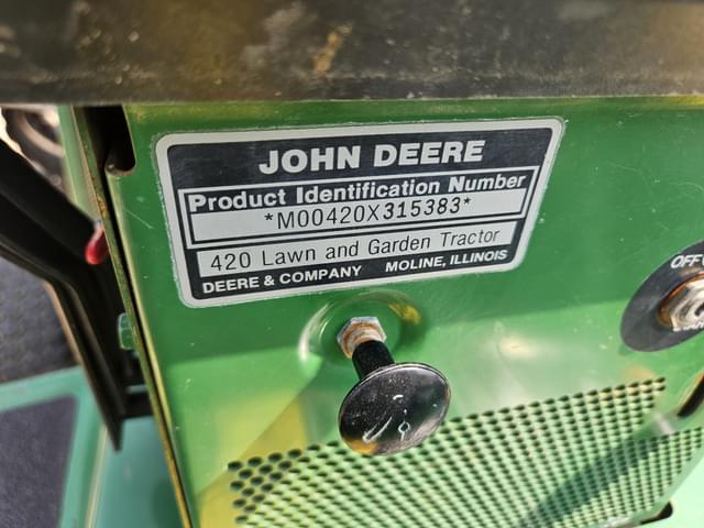 Image of John Deere 420 equipment image 4