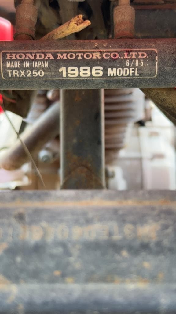 Image of Honda Fourtrax 250 equipment image 2