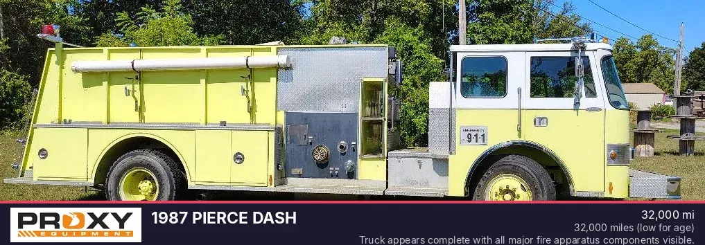 1987 Pierce Dash Equipment Image0