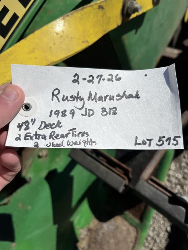 Image of John Deere 318 equipment image 4