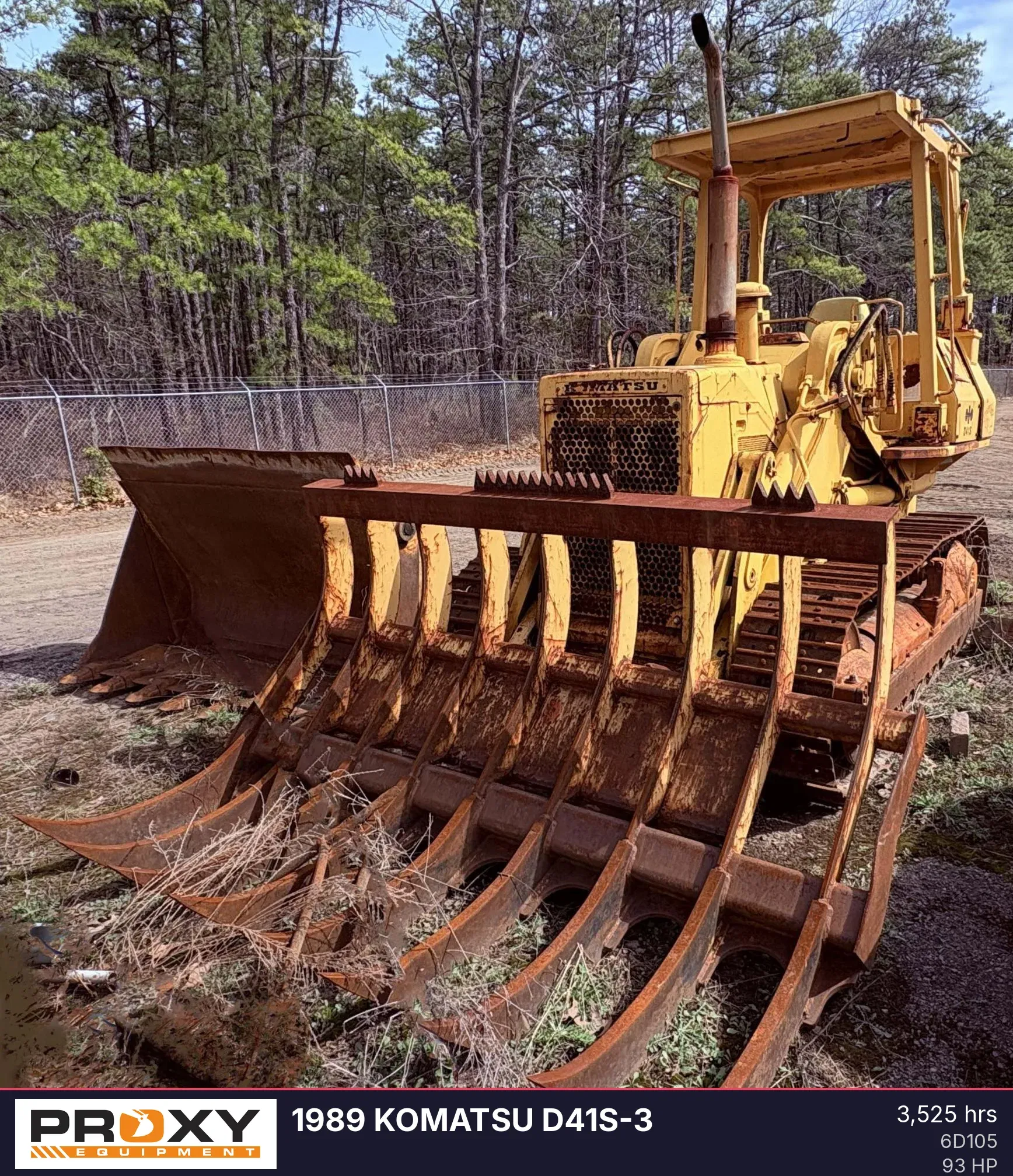 1989 Komatsu D41S-3 Equipment Image0
