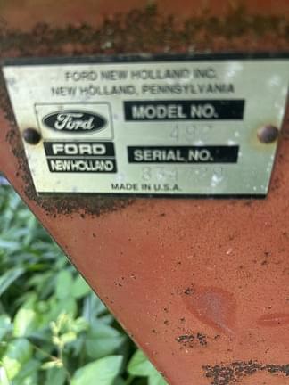 Image of New Holland 492 equipment image 1