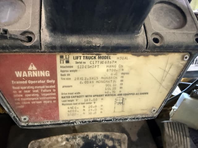 Image of Hyster H50XL equipment image 1