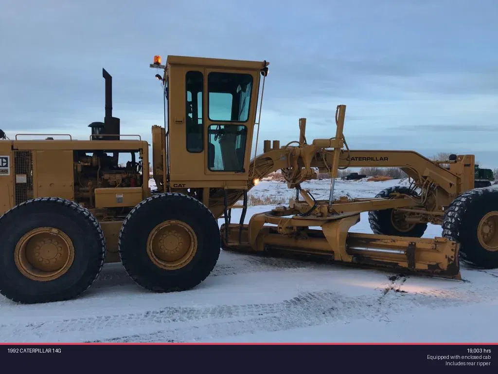 1992 Caterpillar 14G Equipment Image0