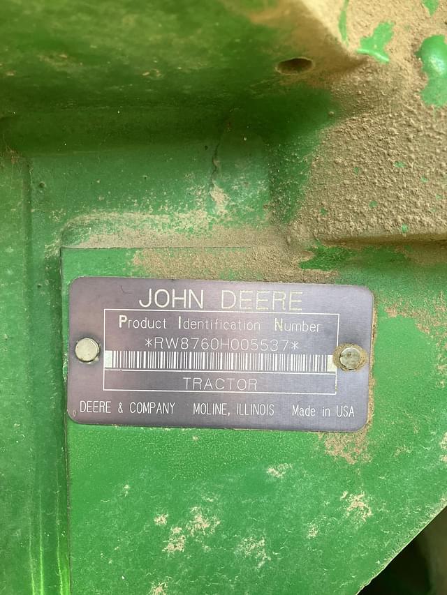 Image of John Deere 8760 equipment image 1