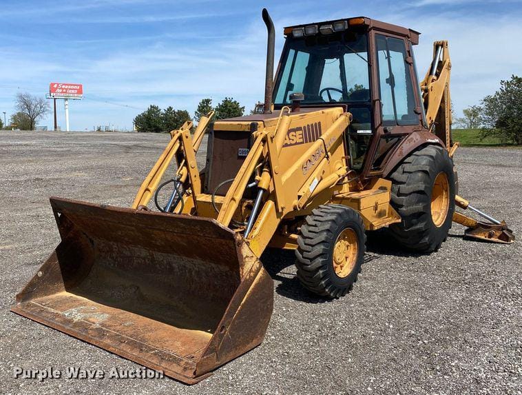 SOLD - 1993 Case 580 Super K backhoe Construction with 7,277 Hrs