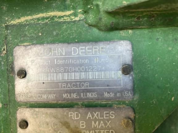 Image of John Deere 8870 equipment image 3