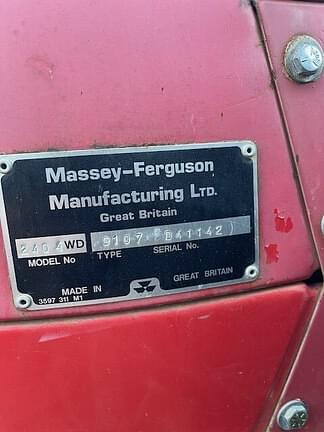 Image of Massey Ferguson 240 equipment image 2