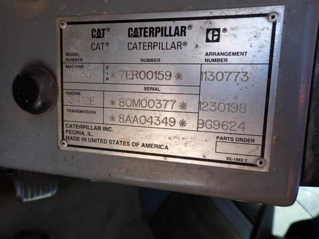 Image of Caterpillar 773D equipment image 3