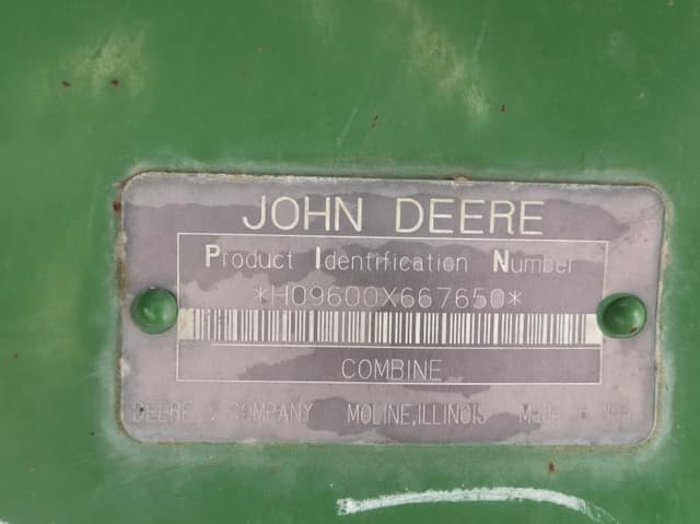 Image of John Deere 9600 equipment image 1