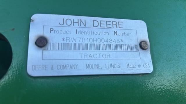 Image of John Deere 7810 equipment image 3