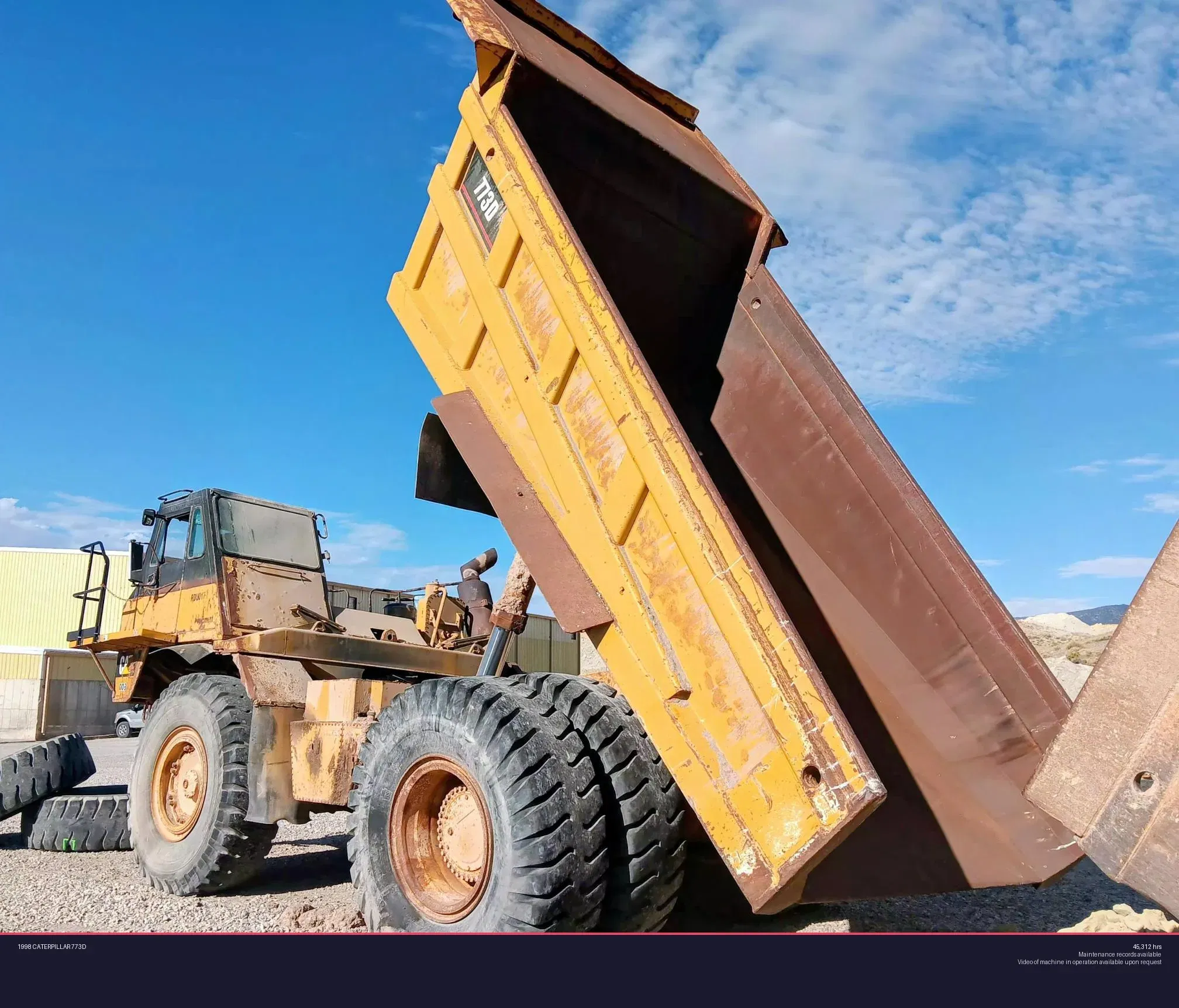 1998 Caterpillar 773D Equipment Image0
