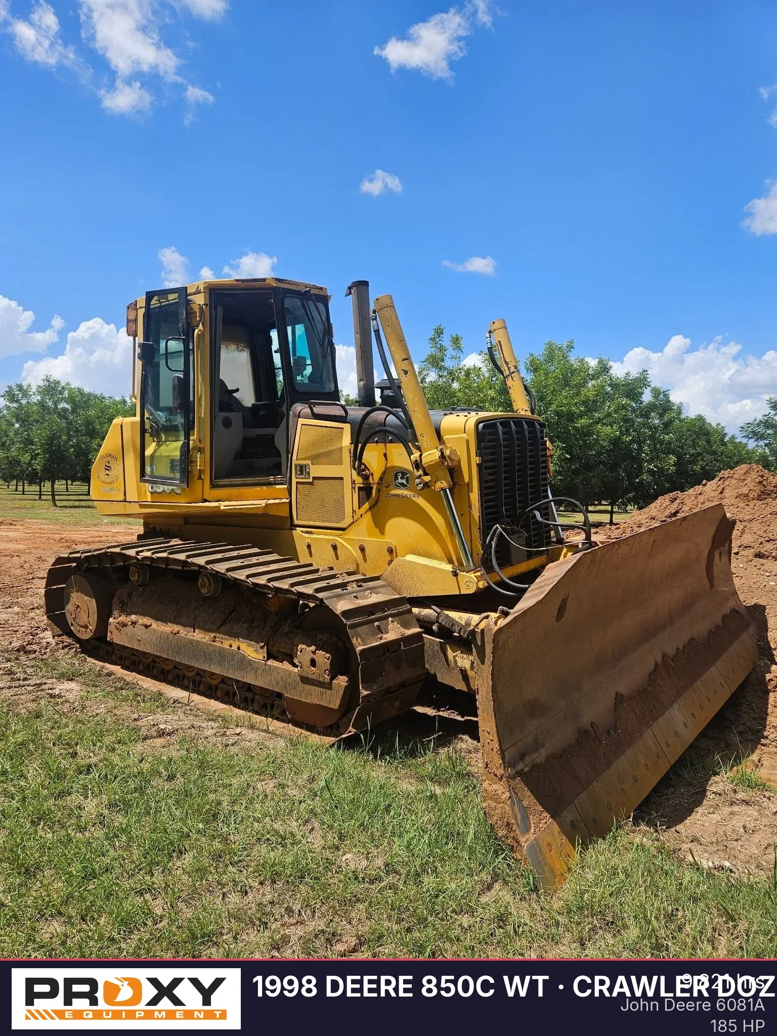 1998 John Deere 850C WT Equipment Image0