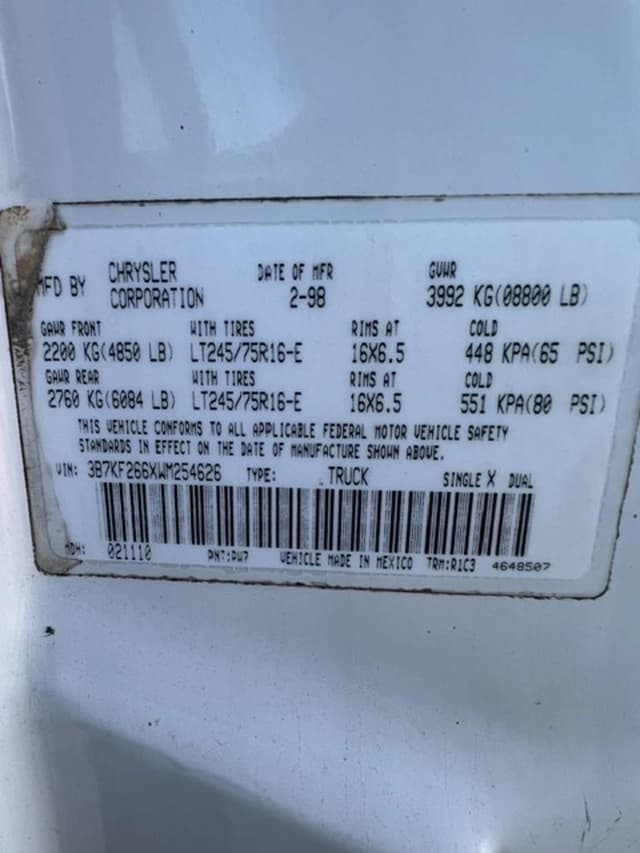 Image of Dodge Ram 3500 equipment image 2