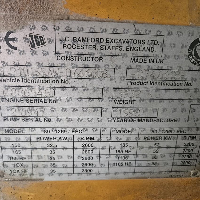 Image of JCB 1105 III Primary Image