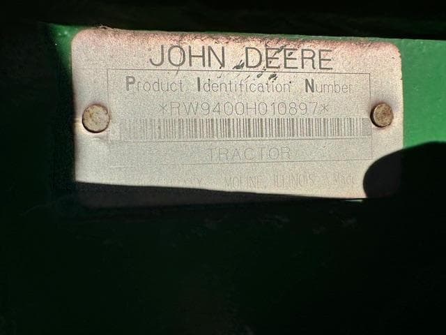 Image of John Deere 9400 equipment image 1