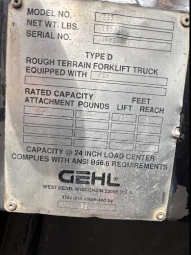 Image of Gehl 553 equipment image 1