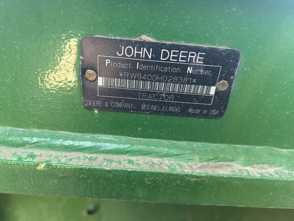 Image of John Deere 9400 equipment image 4