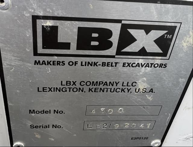 Image of Link-Belt 4300 equipment image 4