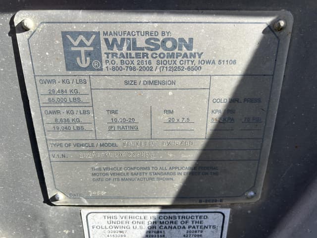 Image of Wilson DWH-400 equipment image 2
