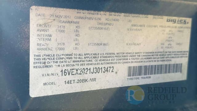 Image of Big Tex 14ET-20BK-MR equipment image 4