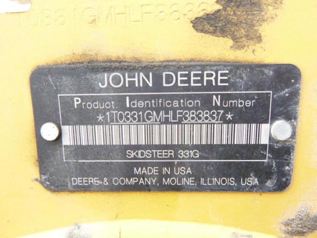 Image of John Deere 331G equipment image 4