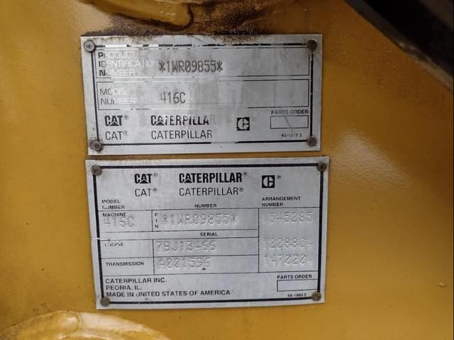 Image of Caterpillar 416C equipment image 4