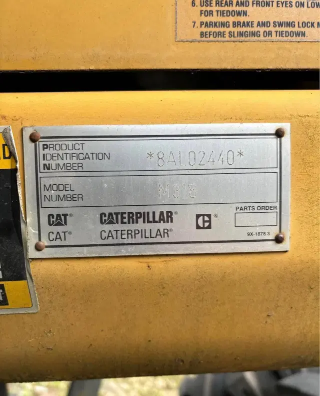 Image of Caterpillar M318 equipment image 4